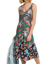 Load image into Gallery viewer, Anthropologie Dress Womens 2 Sleeveless V-Neck Floral A-Line Asymmetric