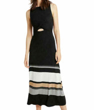 Load image into Gallery viewer, Anthropologie Dress Womens Medium Black Sleeveless Maxi Striped Jersey