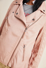 Load image into Gallery viewer, Anthropologie Jacket Womens Extra Small Marrakech Moto Lightweight Pink Biker
