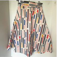 Load image into Gallery viewer, Anthropologie Hutch A-Line Midi Skirt Womens 6 Striped Button Front Belted