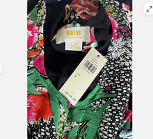 Load image into Gallery viewer, Anthropologie Maeve Floral A-Line Dress Sleeveless V-Neck Asymmetric 2