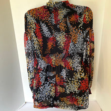 Load image into Gallery viewer, Colorful patterned blouse on a mannequin against a white background