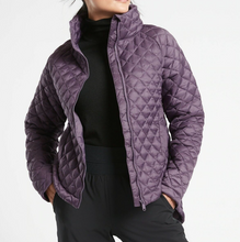 Load image into Gallery viewer, Athleta Whisper Featherless Quilted Jacket Extra Small Purple Nylon Repellent Violet