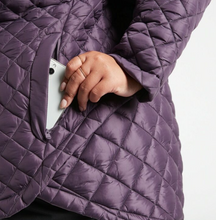 Load image into Gallery viewer, Athleta Whisper Featherless Jacket XS Quilted Purple Nylon Repellent Violet