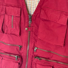 Load image into Gallery viewer, Banana Republic Photographer Vest Mens 2XL Archives Red Twill Pockets Oversized