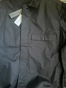 Banana Republic Field Jacket Mens Black XL TALL Water-Resistant Military Button