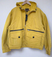 Load image into Gallery viewer, Banana Republic Hooded Nylon Jacket Mens Large Yellow Archives Repellant Pockets