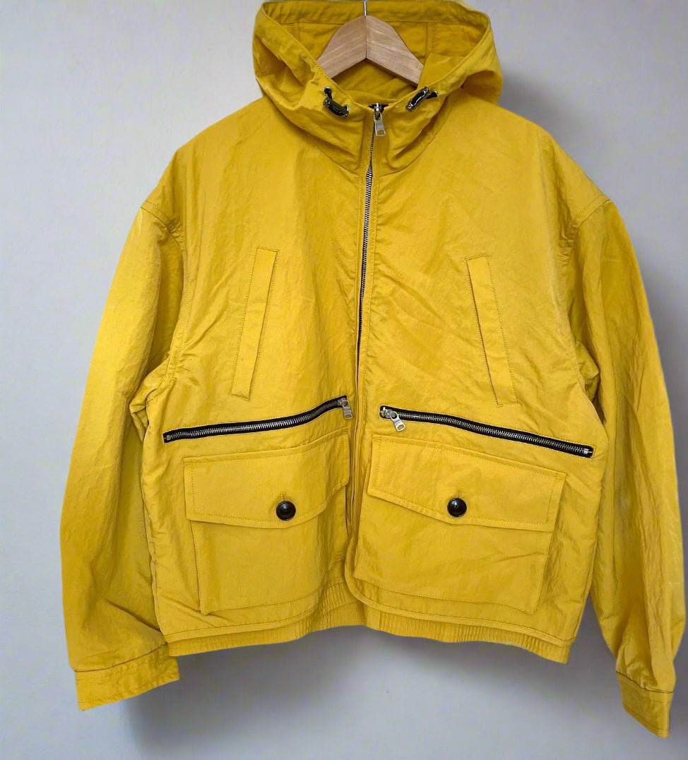 Banana Republic Hooded Nylon Jacket Mens Large Yellow Archives Repella Luxe Fashion Finds