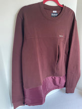 Load image into Gallery viewer, Barbour Bowfell Sweater Mens Medium Brown Crewneck Fleece Sweatshirt Pullover
