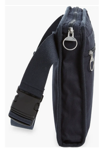Barbour Cascade Messenger Sling Bag Blue Cotton Slim Crossbody Adjustable
