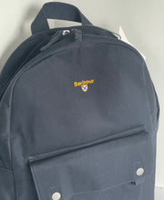 Load image into Gallery viewer, Barbour Cascade Pocket Backpack Blue Commuter Lightweight Adjustable Unisex