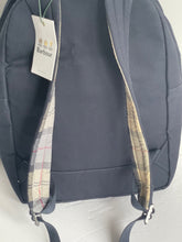 Load image into Gallery viewer, Barbour Cascade Pocket Backpack Blue Commuter Lightweight Adjustable Unisex