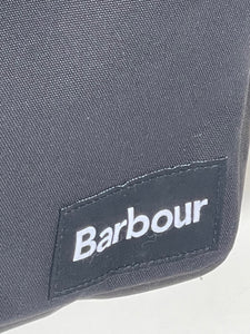 Barbour Highfield Flight Bag Blue Slim Crossbody Adjustable Zip Snap Lined