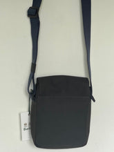 Load image into Gallery viewer, Barbour Highfield Flight Bag Blue Slim Crossbody Adjustable Zip Snap Lined