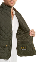 Load image into Gallery viewer, Barbour Lowerdale Gilet Quilted Vest Mens Large Green Stand Collar Pockets