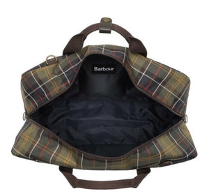 Barbour Torridon Large Holdall Duffle Bag w Shoulder Strap, Nylon Tartan, Unisex