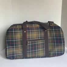 Load image into Gallery viewer, Barbour Torridon Large Holdall Duffel Bag Shoulder Strap, Nylon Tartan Unisex
