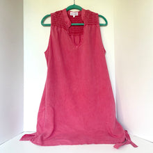 Load image into Gallery viewer, Pink sleeveless dress on a hanger against a white background