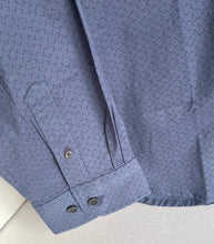 Load image into Gallery viewer, Ben Sherman Shirt Mens Large Blue Button-Down Regular Fit Cotton Print