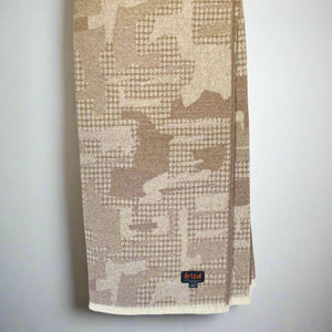 ARTZNL 100% Eco Alpaca Throw Blanket Large Brown Lightweight All Season Sustainable Soft 71x51in