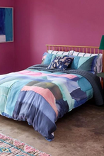 Load image into Gallery viewer, Bluebellgray Queen Duvet Cover Set Cotton 3-Piece Colorist Abstract Watercolor