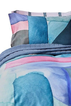 Load image into Gallery viewer, Bluebellgray Queen Duvet Cover Set 3-Piece Cotton Colorist Abstract Watercolor