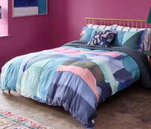 Load image into Gallery viewer, Bluebellgray Queen Duvet Cover Set 3-Piece Cotton Colorist Abstract Watercolor