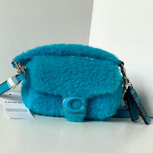 Load image into Gallery viewer, COACH x Lil Nas X Tabby 12 Shearling 2 Way Bag CP940 Montero Blue Crossbody