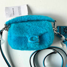 Load image into Gallery viewer, COACH x Lil Nas X Tabby 12 Shearling 2 Way Bag CP940 Montero Blue Crossbody
