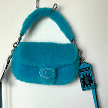 Load image into Gallery viewer, COACH x Lil Nas X Tabby 12 Shearling 2 Way Bag CP940 Montero Blue Crossbody