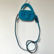 Load image into Gallery viewer, COACH x Lil Nas X Tabby 12 Shearling 2 Way Bag CP940 Montero Blue Crossbody