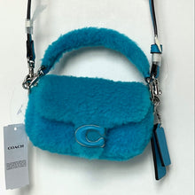 Load image into Gallery viewer, COACH x Lil Nas X Tabby 12 Shearling 2 Way Bag CP940 Montero Blue Crossbody