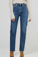 Load image into Gallery viewer, Citizens Of Humanity Daphne Jeans Womens Blue Stovepipe High Rise Straight Leg