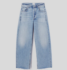 Citizens of Humanity Ayla Split Hem Wide Leg Jeans Womens 30 Button Fly Mojave