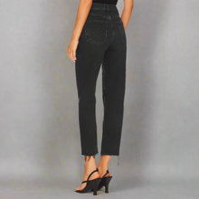 Load image into Gallery viewer, Citizens of Humanity Florence Wide Straight Jeans Womens 31 Black Crop Stormy