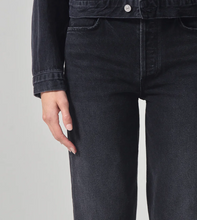 Load image into Gallery viewer, Citizens of Humanity Florence Wide Straight Jeans Womens 31 Black Crop Stormy