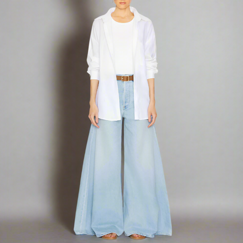 Citizens of Humanity Amari Ultra Wide Leg Jeans Womens 28 Blue Hight Rise Upland