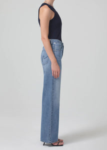 Citizens of Humanity Annina Trouser Jeans Womens 27 Blue Wide-Leg 33 in