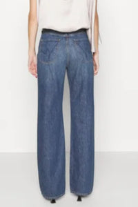 Citizens of Humanity Annina Trouser Jeans Womens 28 Blue Wide-Leg Button Fly
