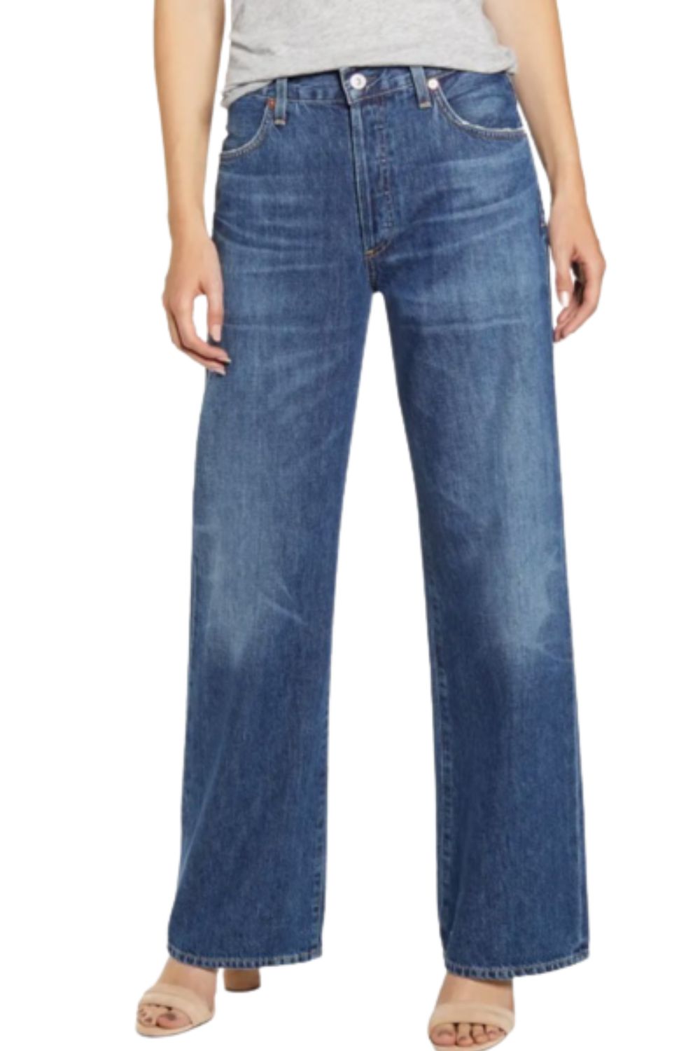 Citizens of Humanity Flavie Wide Leg Jeans Womens 31 Blue