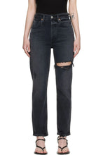 Load image into Gallery viewer, Citizens of Humanity JoleneJeans Womens Black High Rise Button Fly Straight Destroy