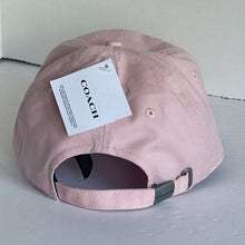 Load image into Gallery viewer, Coach Baseball Cap Womens Pink Embroidered Logo Cotton Hat Blush Lighweight