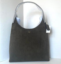 Load image into Gallery viewer, Gray tote bag with a visible brand tag on a white background