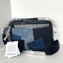 Load image into Gallery viewer, Coach CAJ95 Charter Crossbody 24 Denim Patchwork Leather Bag Men’s Shoulder