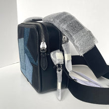 Load image into Gallery viewer, Coach CAJ95 Charter Crossbody 24 Denim Patchwork Leather Bag Men’s Shoulder
