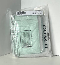 Load image into Gallery viewer, Coach CBL77 Quilted Zip Card Case Pearlized Leather ID Wallet Chain Strap ORGPKG