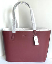Load image into Gallery viewer, Coach CC050 Cameron Large Tote Red Wine Pebble Leather Shoulder Bag ORIG PKG