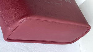 Coach CC050 Cameron Large Tote Red Wine Pebble Leather Shoulder Bag ORIG PKG