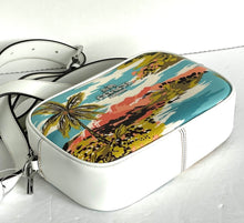 Load image into Gallery viewer, Coach CK176 Mini Jamie Shoulder Bag Hawaiian Womens Small White Canvas Leather