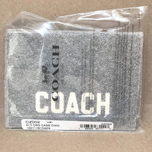 Load image into Gallery viewer, Coach Card Case Camo CZ002 Pebbled Leather Coach Graphic Slim Wallet Green